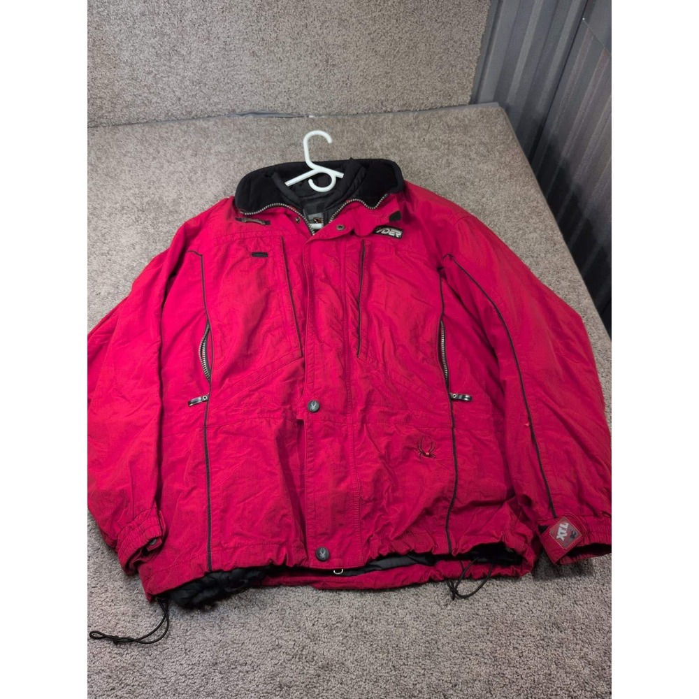 Spyder Mens Red Ski Winter Jacket XTL 10000mm Waterproof Technical Parka
